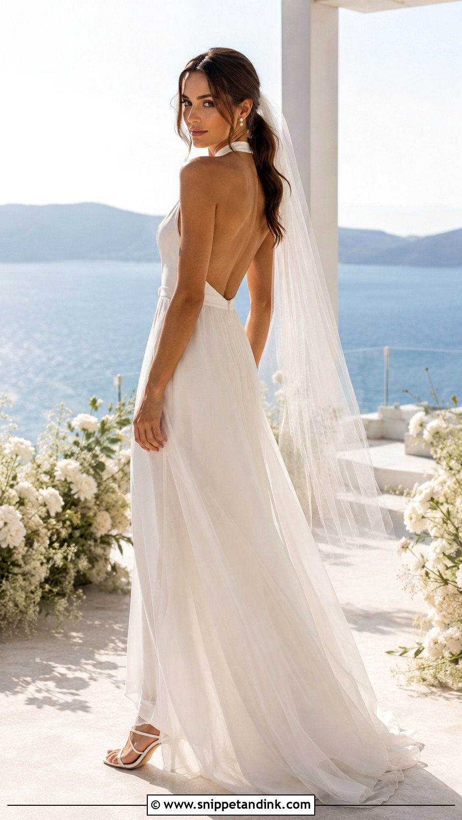 Sleeveless Halter Wedding Dress - Snippet and Ink - 20 Sleeveless Wedding Dresses