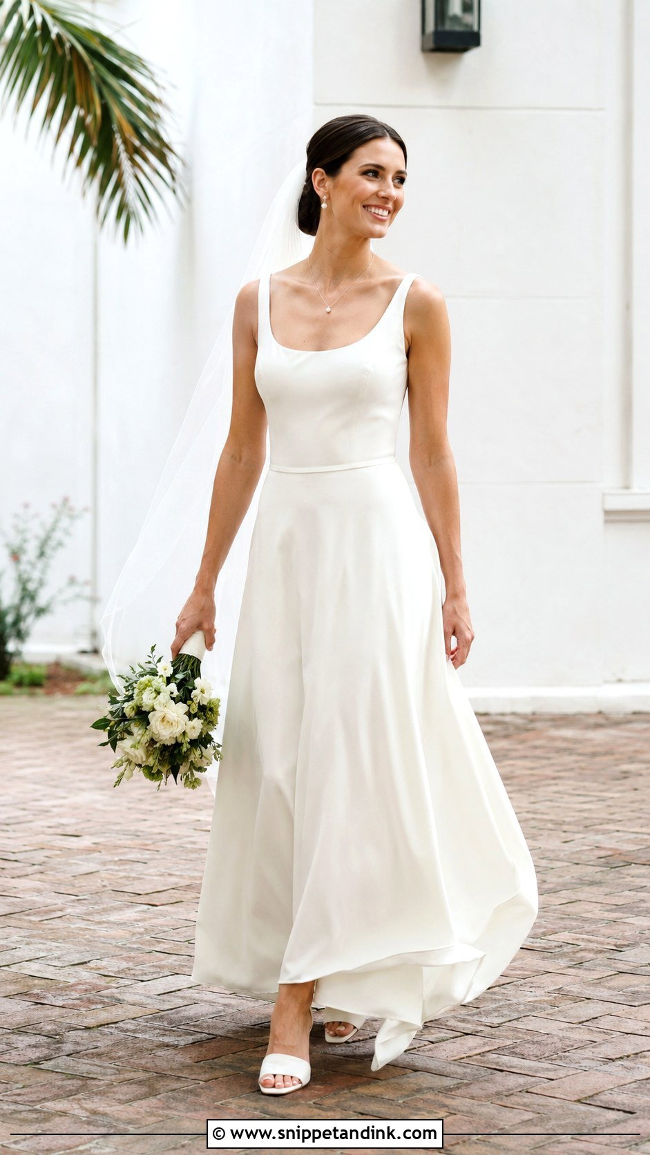 Sleeveless Scoop Neck Wedding Dress - Snippet and Ink - 25 Scoop Neck Wedding Dress Ideas