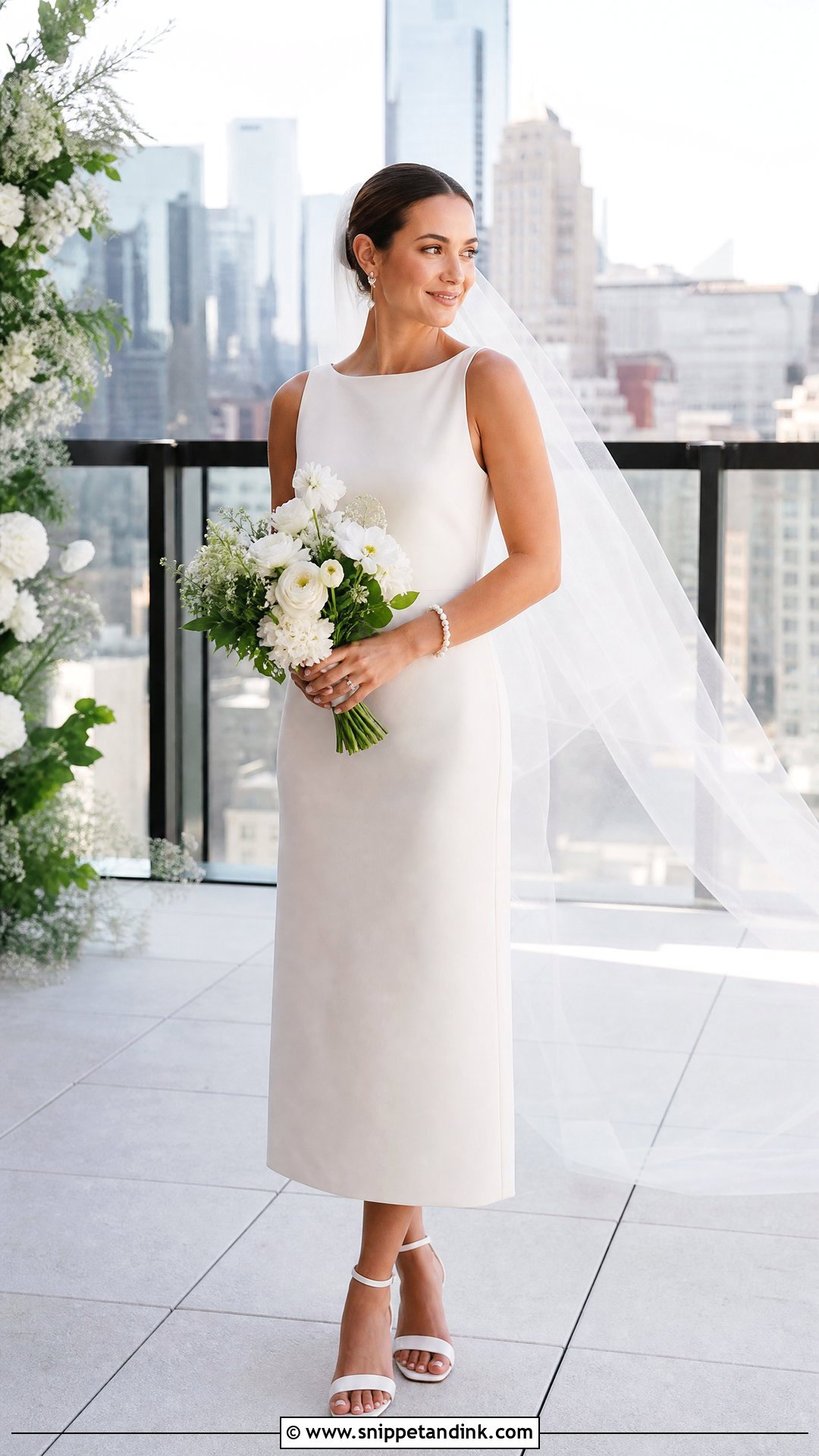 Sleeveless Shift Wedding Dress - Snippet and Ink - 20 Shift Wedding Dress Ideas