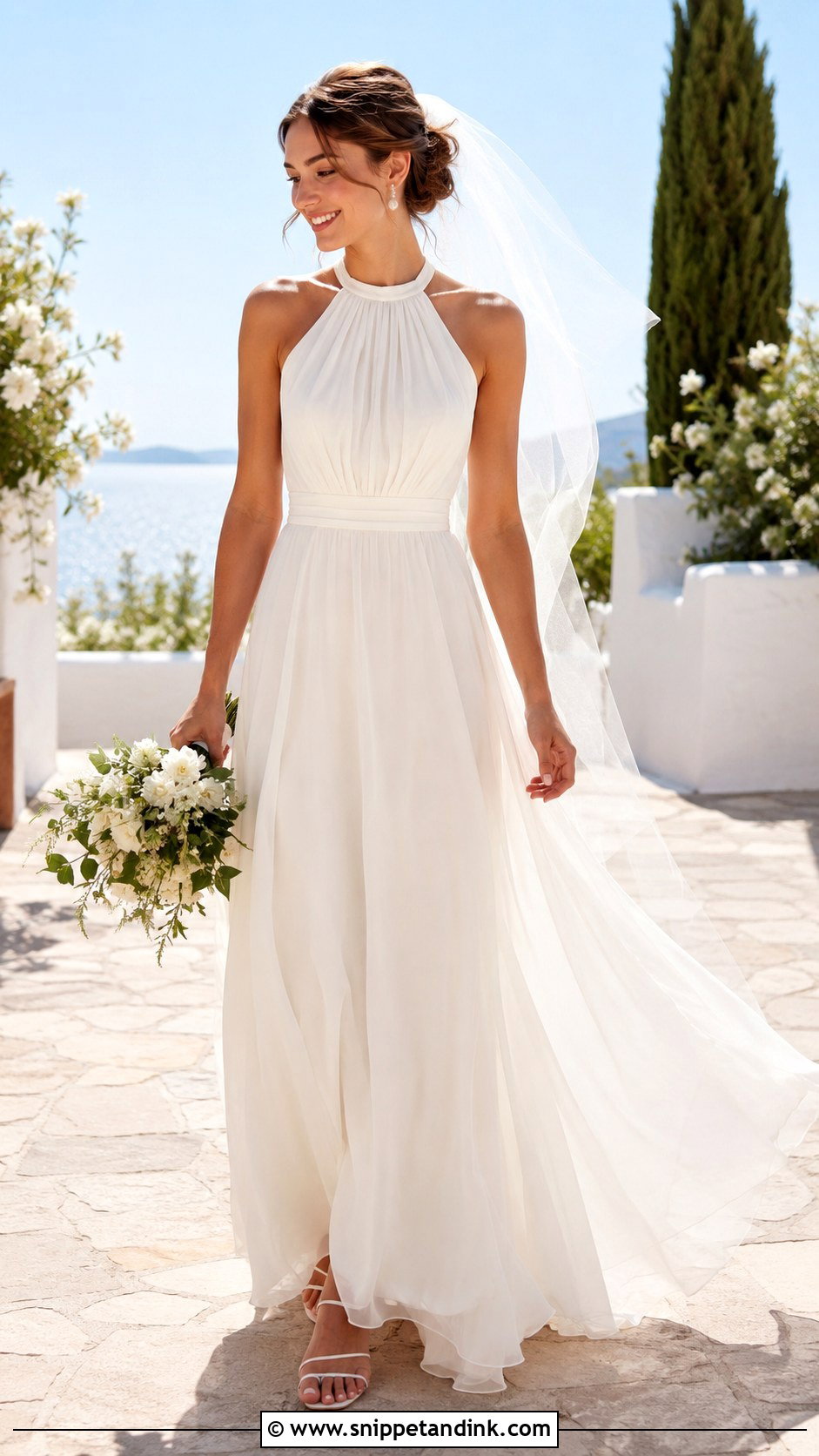 Sleeveless Summer Wedding Dress - Snippet and Ink - 30 Sleeveless Wedding Dress Ideas