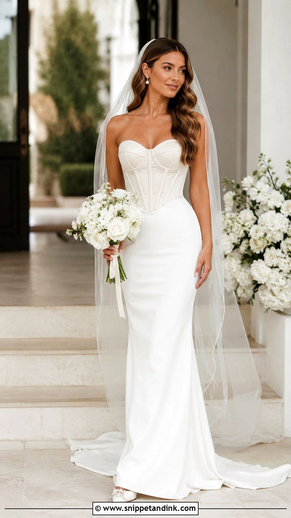 Slim Corset Wedding Dress - Snippet and Ink - 25 Slim Wedding Dress Ideas