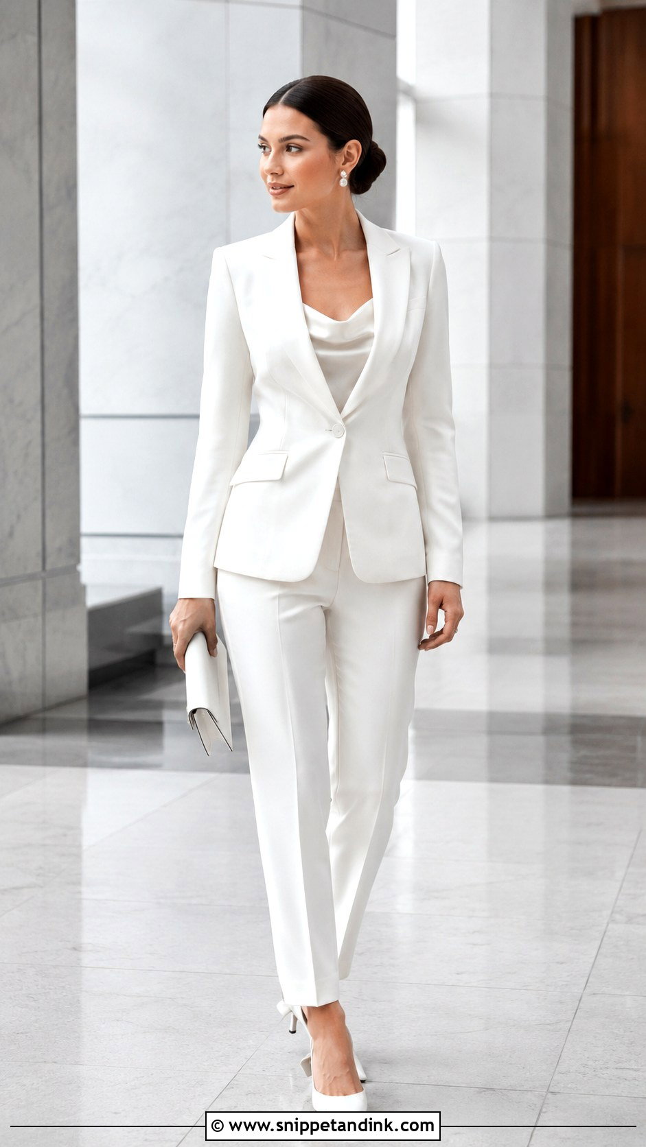 Slim Fit Bridal Suit - Snippet and Ink - 20 Bride in Suit Ideas