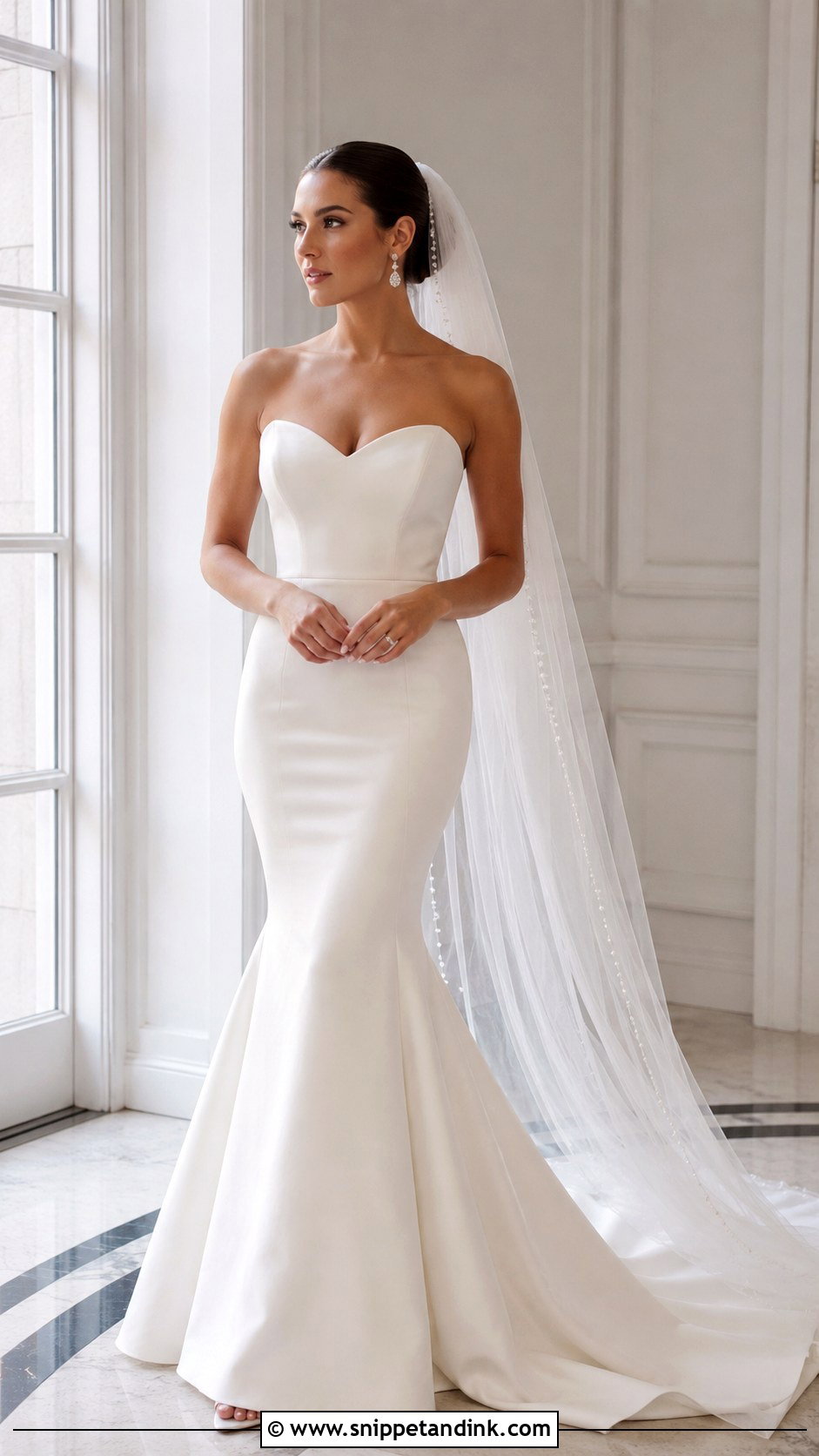 Slim Mermaid Wedding Dress - Snippet and Ink - 25 Slim Wedding Dress Ideas