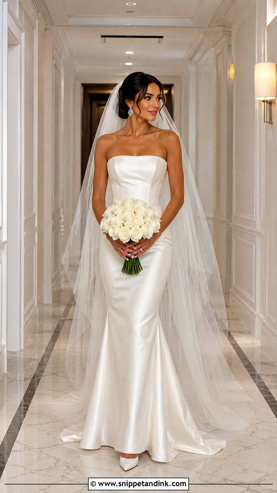 Slim Strapless Wedding Dress - Snippet and Ink - 25 Slim Wedding Dress Ideas