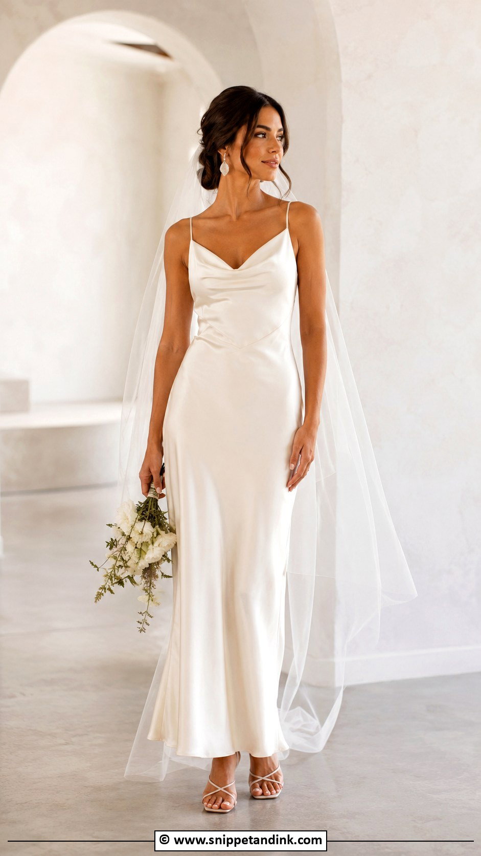 Slip Ankle Length Wedding Dress - Snippet and Ink - 30 Ankle Length Wedding Dress Ideas