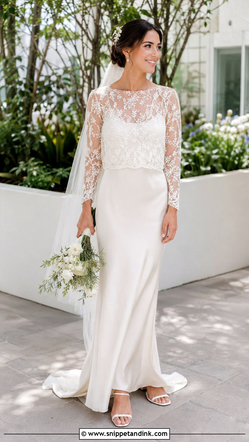 Slip Boho Spring Wedding Dress With Lace Topper - Snippet and Ink - 20 Boho Spring Wedding Dress Ideas