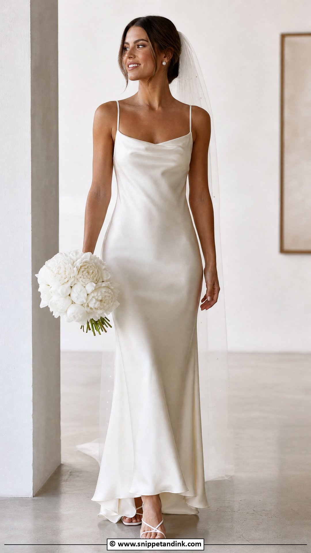 Slip Bride Dress - Snippet and Ink - 35 Bride Dress Ideas