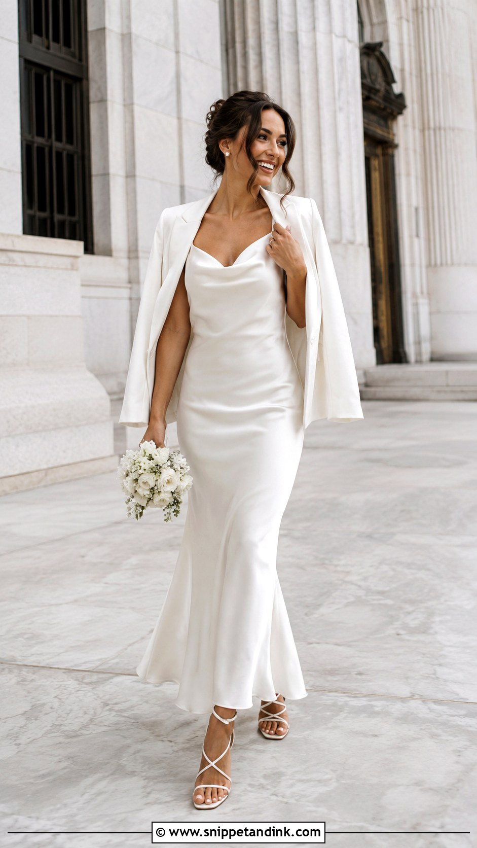 Slip Courthouse Wedding Dress - Snippet and Ink - 25 Courthouse Wedding Dresses