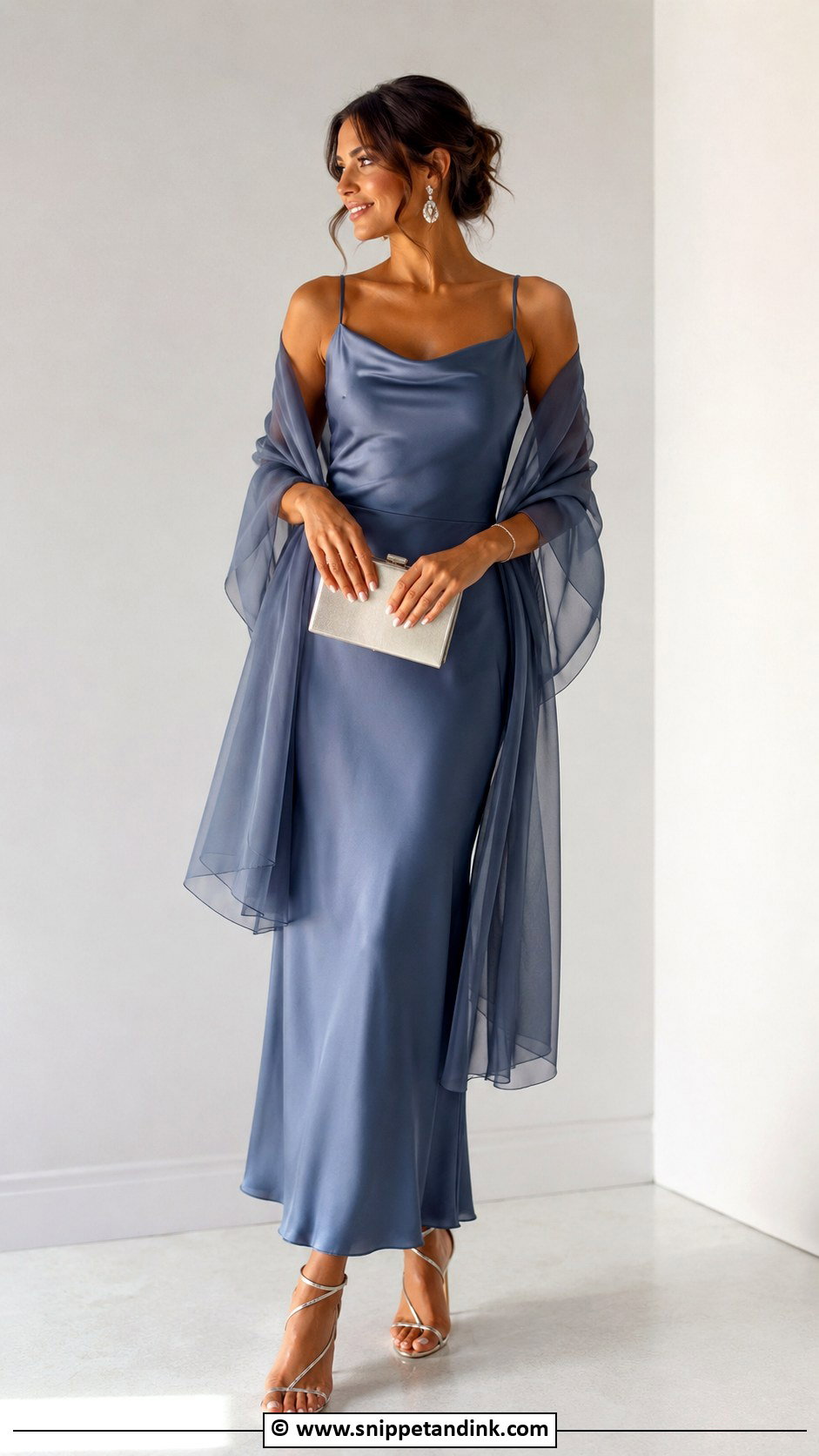 Slip Dress Sister Of The Bride Outfit - Snippet and Ink - 30 Bride Sister Dress Ideas