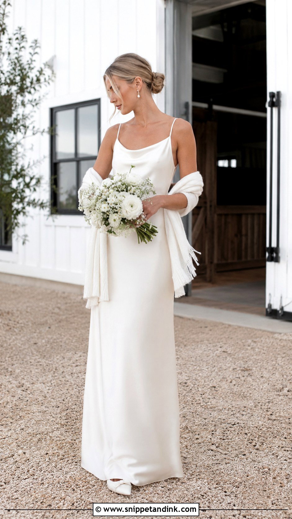 Slip Farmhouse Wedding Dress - Snippet and Ink - 25 Farmhouse Wedding Dress Ideas