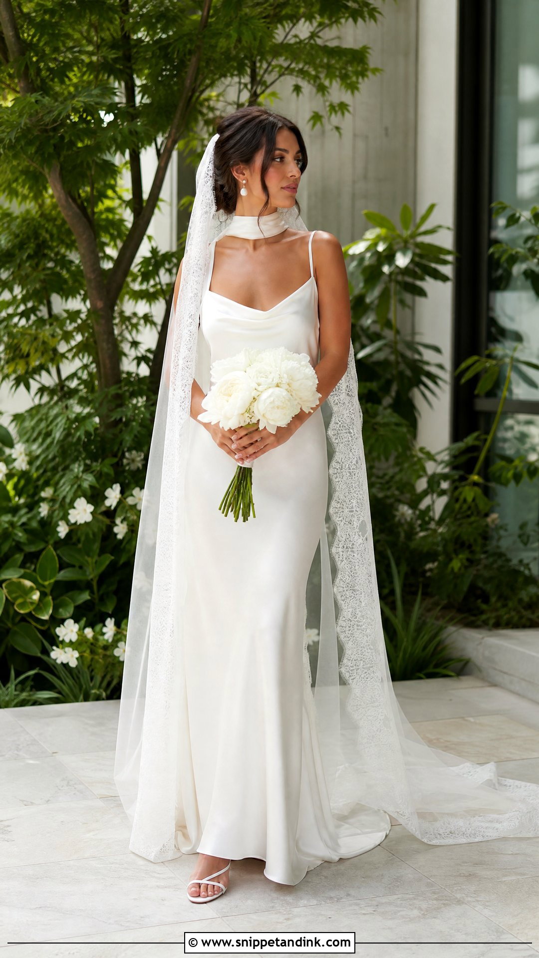 Slip Garden Wedding Gown - Snippet and Ink - 25 Garden Wedding Gown Ideas