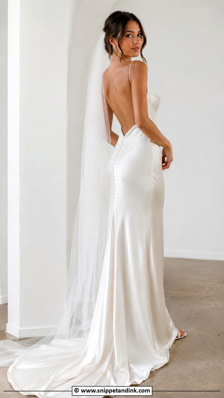 Slip Goddess Wedding Dress - Snippet and Ink - 25 Goddess Wedding Dress Ideas