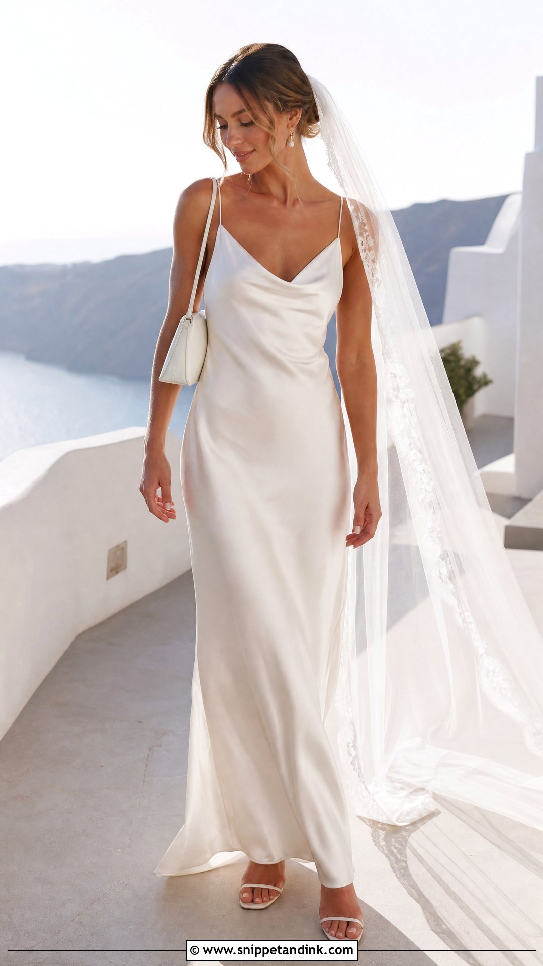 Slip Midi Wedding Dress - Snippet and Ink - 20 Shorter Wedding Dress Ideas