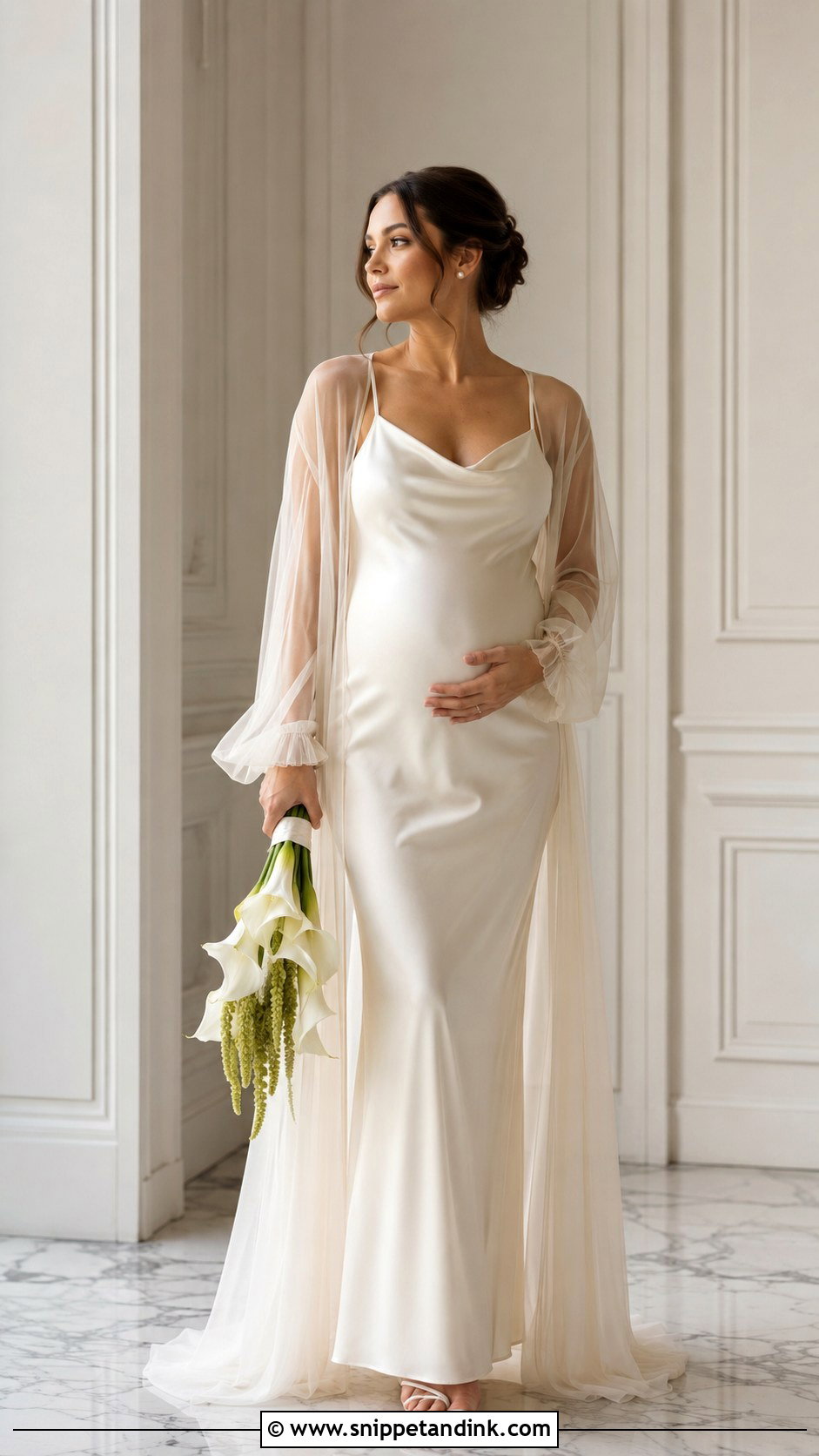 Slip Pregnancy Wedding Dress - Snippet and Ink - 30 Pregnancy Wedding Dress Ideas