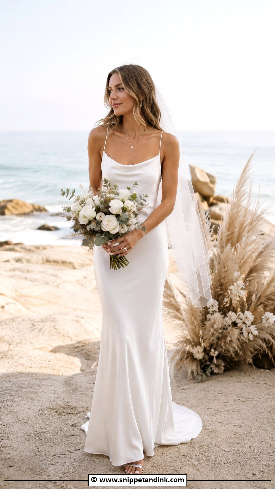 Slip Wedding Dress - Snippet and Ink - 30 Chic Wedding Dress Ideas
