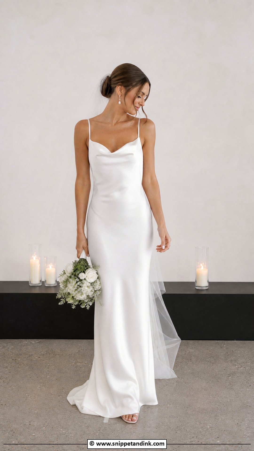 Slip Wedding Dress - Snippet and Ink - 35 Dream Wedding Dresses