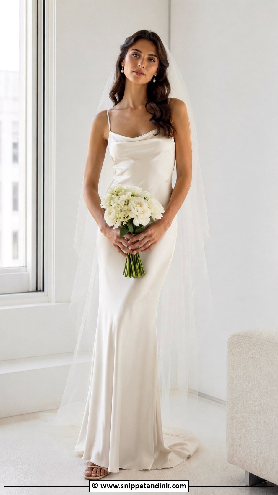 Slip Wedding Dress - Snippet and Ink - 35 Timeless Wedding Dress Ideas