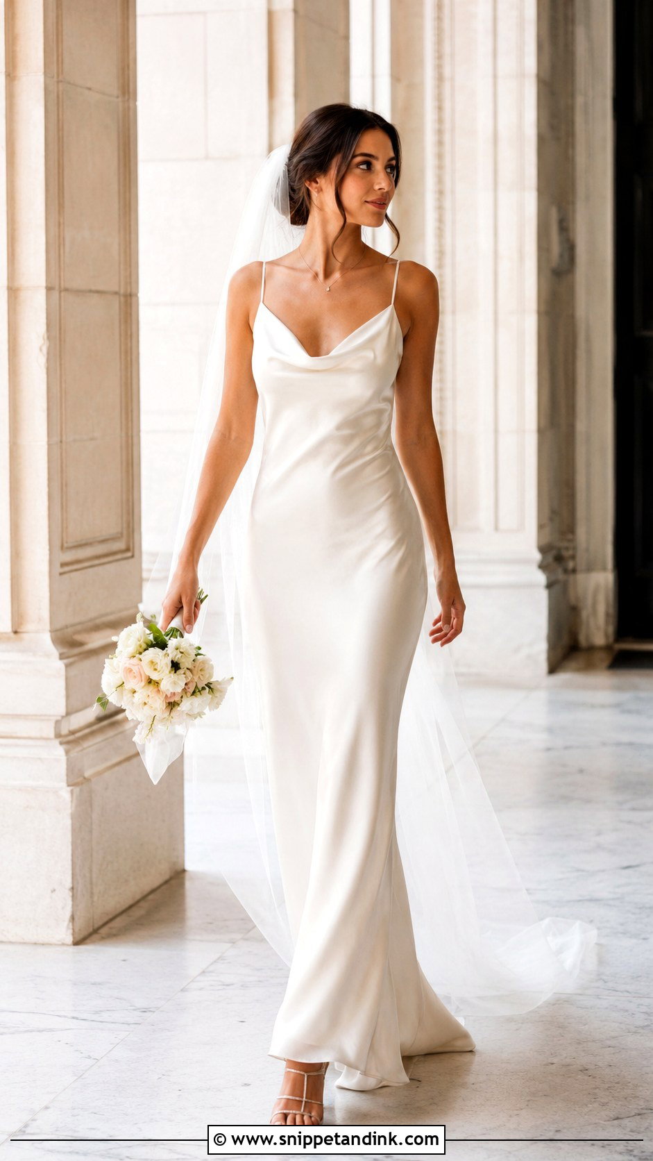 Slip Wedding Dress Outfit - Snippet and Ink - 25 Wedding Outfits for Bride