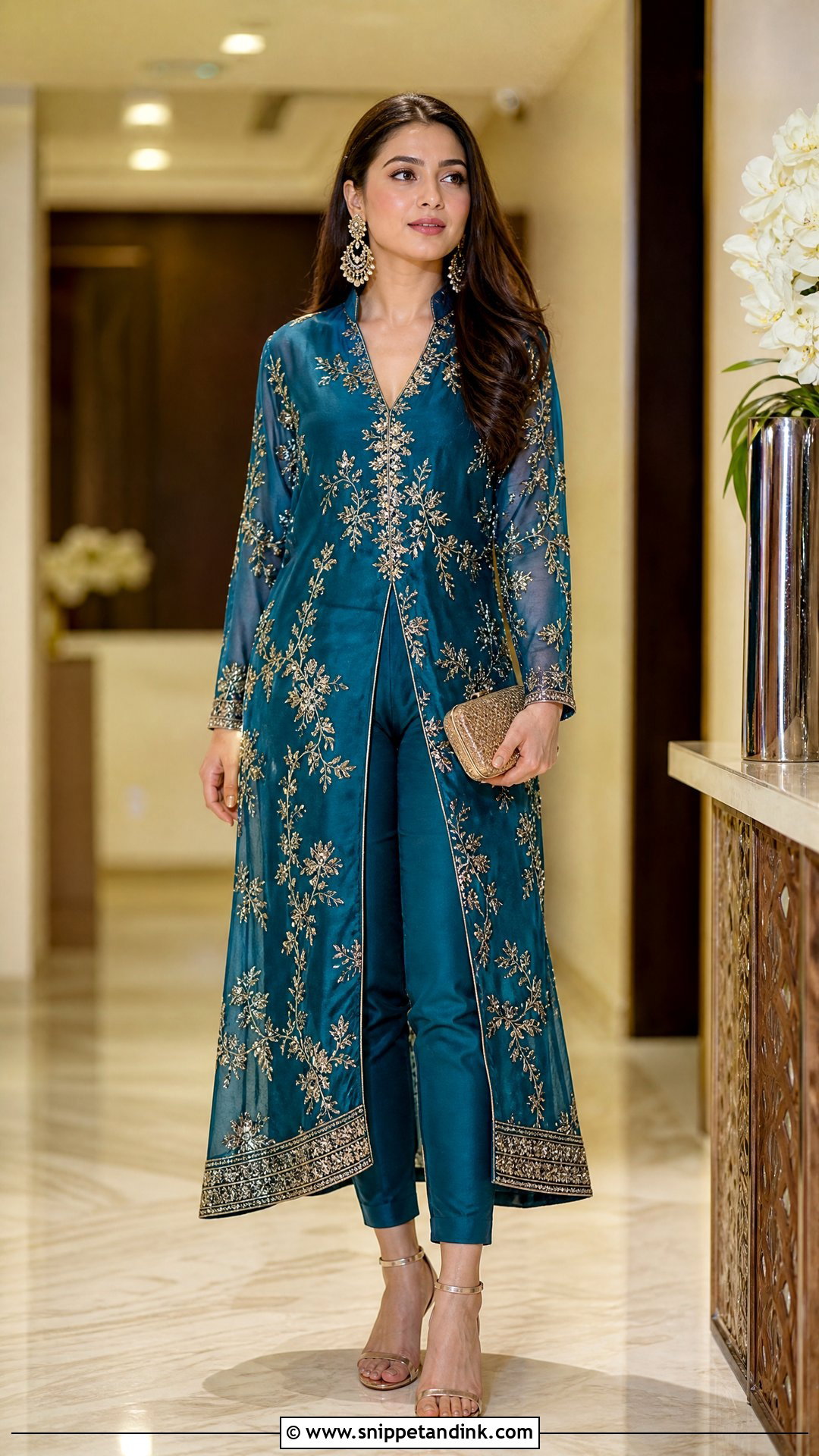 Slit Kurta With Pants DJ Night Outfit - Snippet and Ink - 25 Dj Night Outfits for Indian Wedding