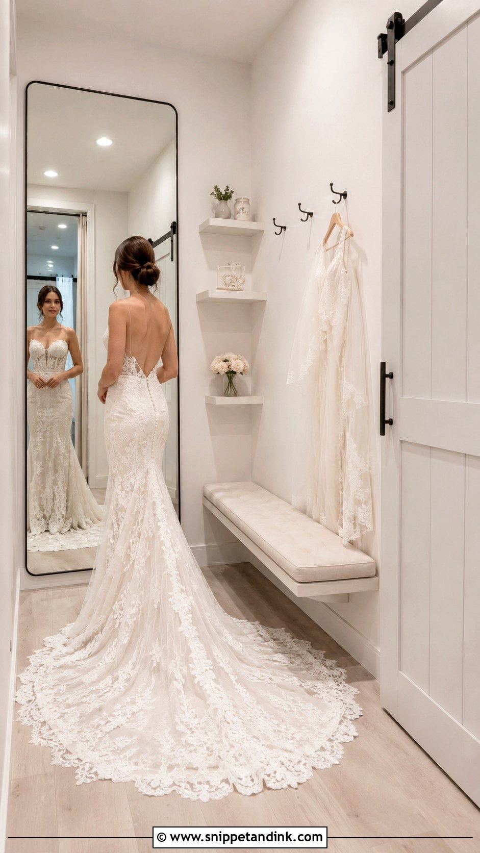 Small Bridal Fitting Room - Snippet and Ink - 20 Bridal Fitting Room Ideas