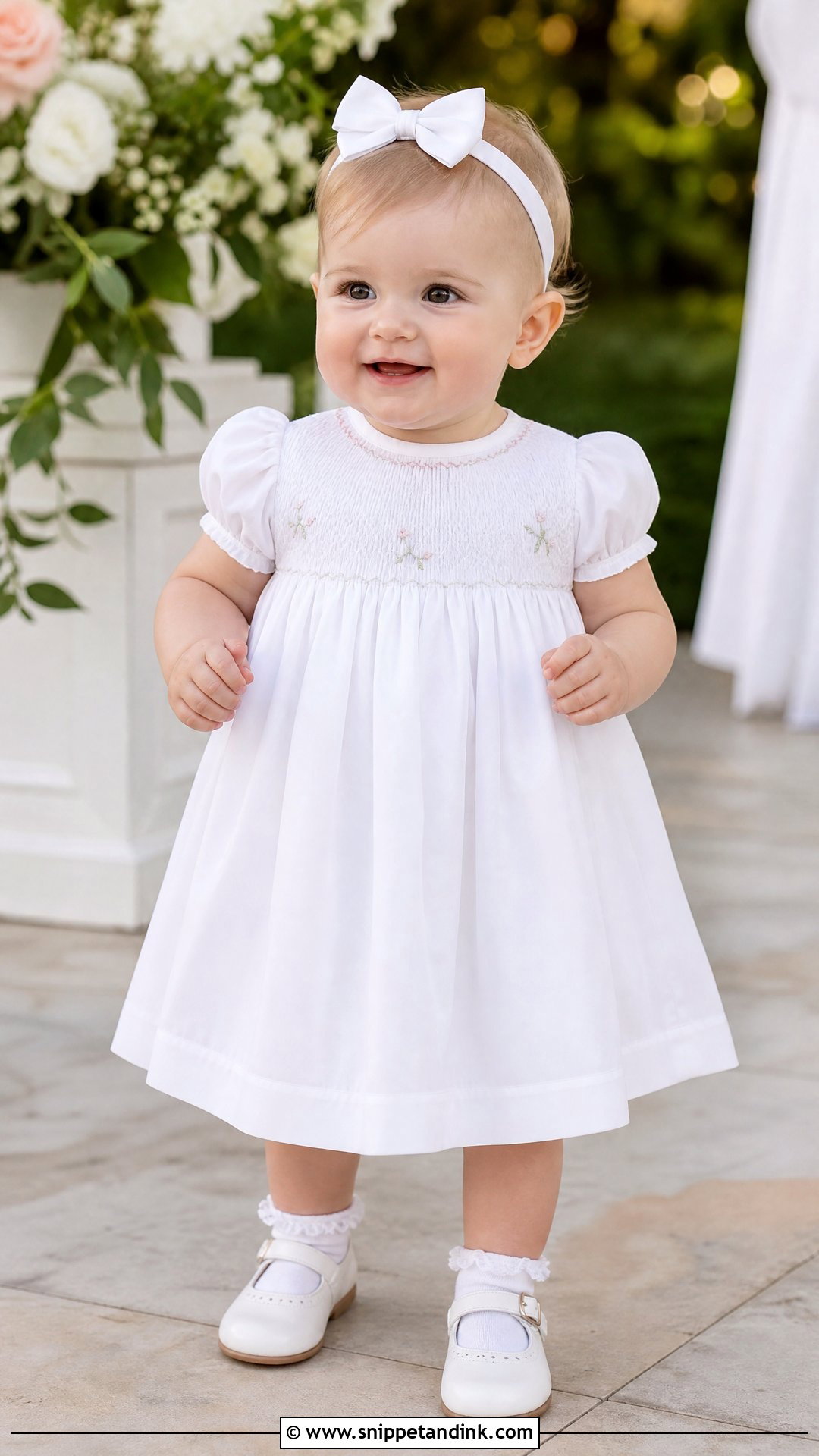 Smocked Baby Girl Wedding Dress - Snippet and Ink - 25 Baby Girl Wedding Dress Ideas
