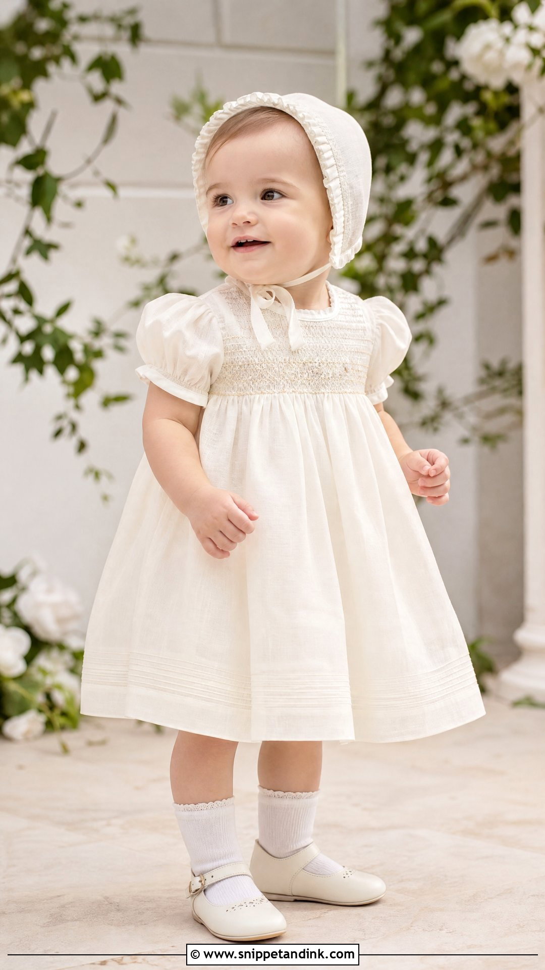 Smocked Baby Wedding Dress - Snippet and Ink - 25 Baby Wedding Dress Ideas
