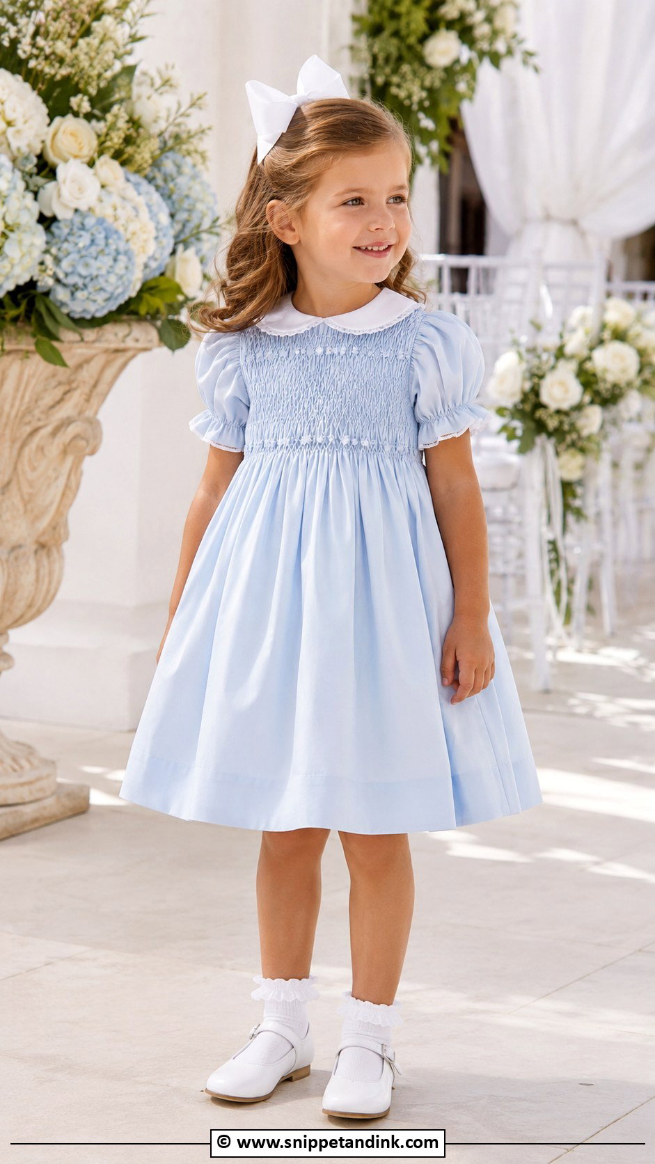 Smocked Kids Wedding Dress - Snippet and Ink - 30 Kids Wedding Dress Ideas