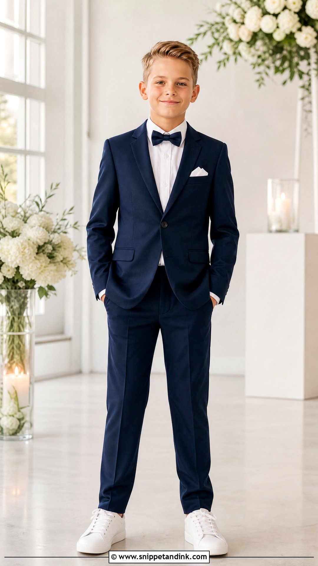Sneakers With Suit Wedding Outfit - Snippet and Ink - 25 Boys Outfits for Wedding