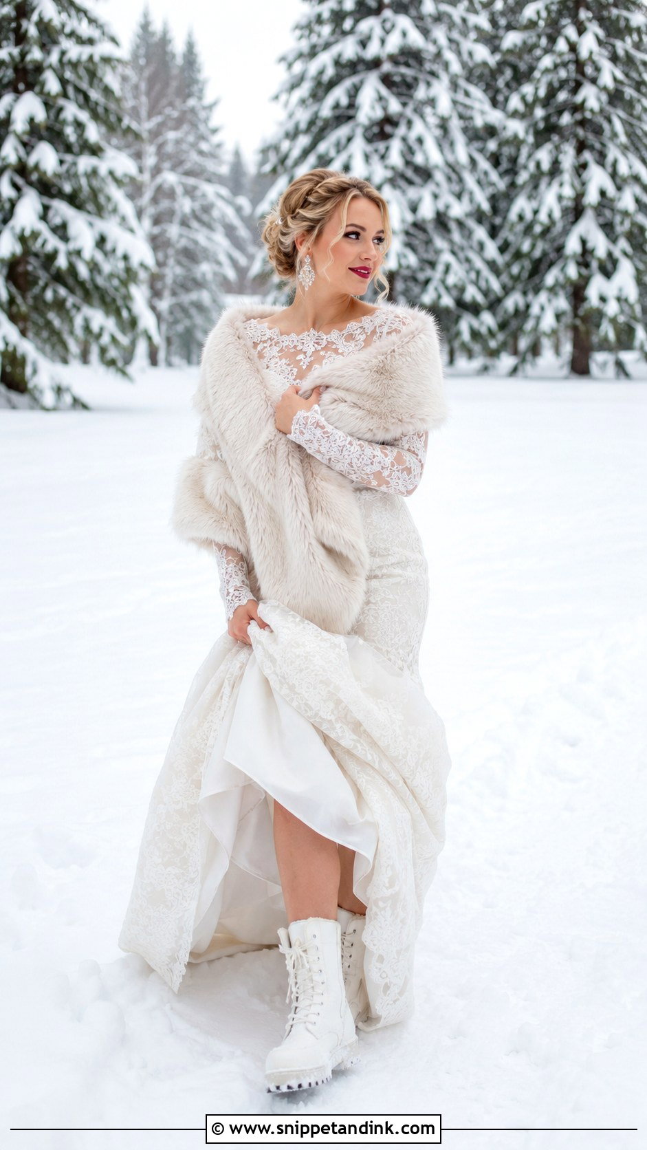 Snow Trash The Dress Photoshoot - Snippet and Ink - 25 Trash the Dress Ideas