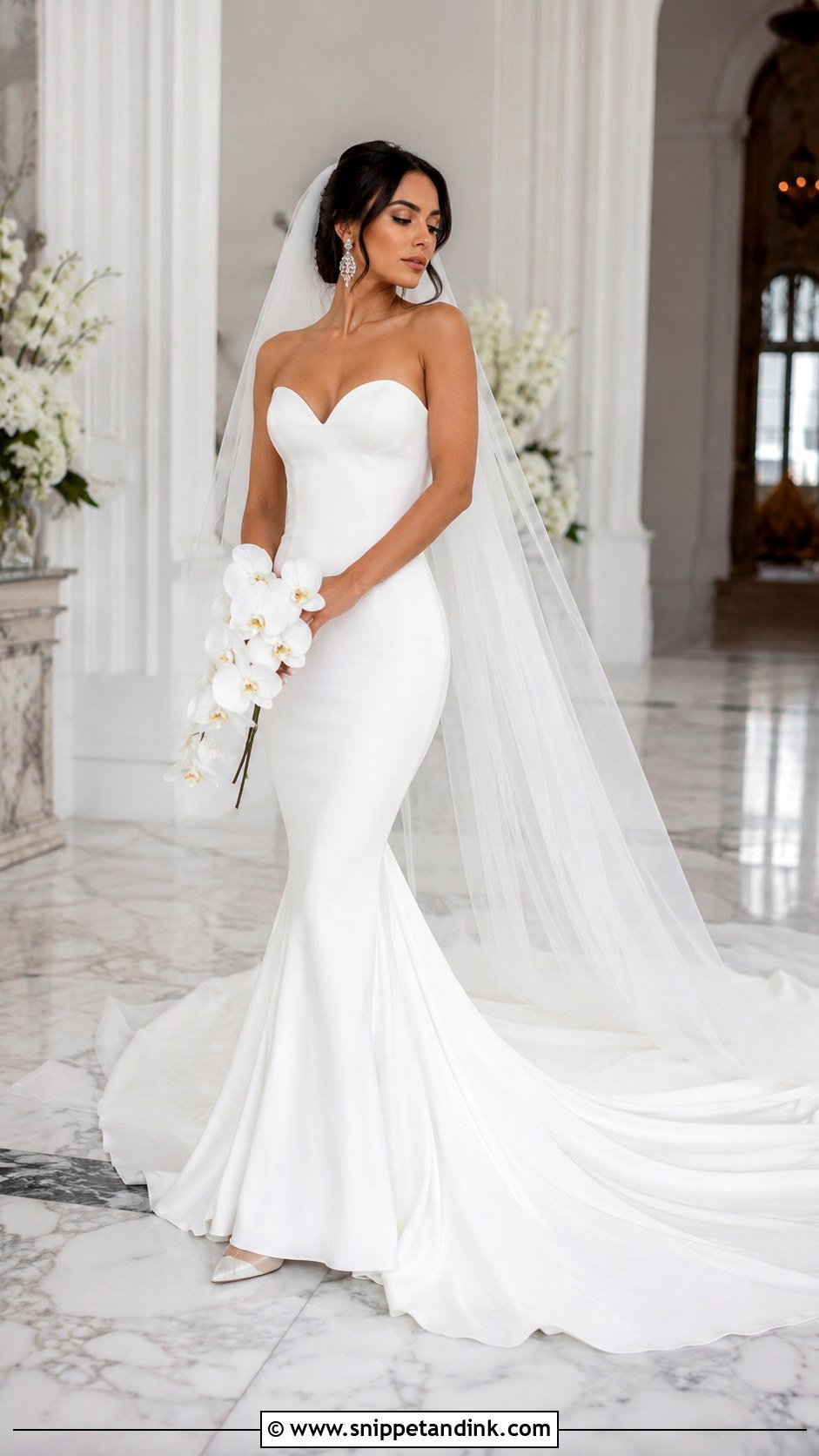 Snow White Mermaid Wedding Dress - Snippet and Ink - 20 Snow White Wedding Dress Ideas