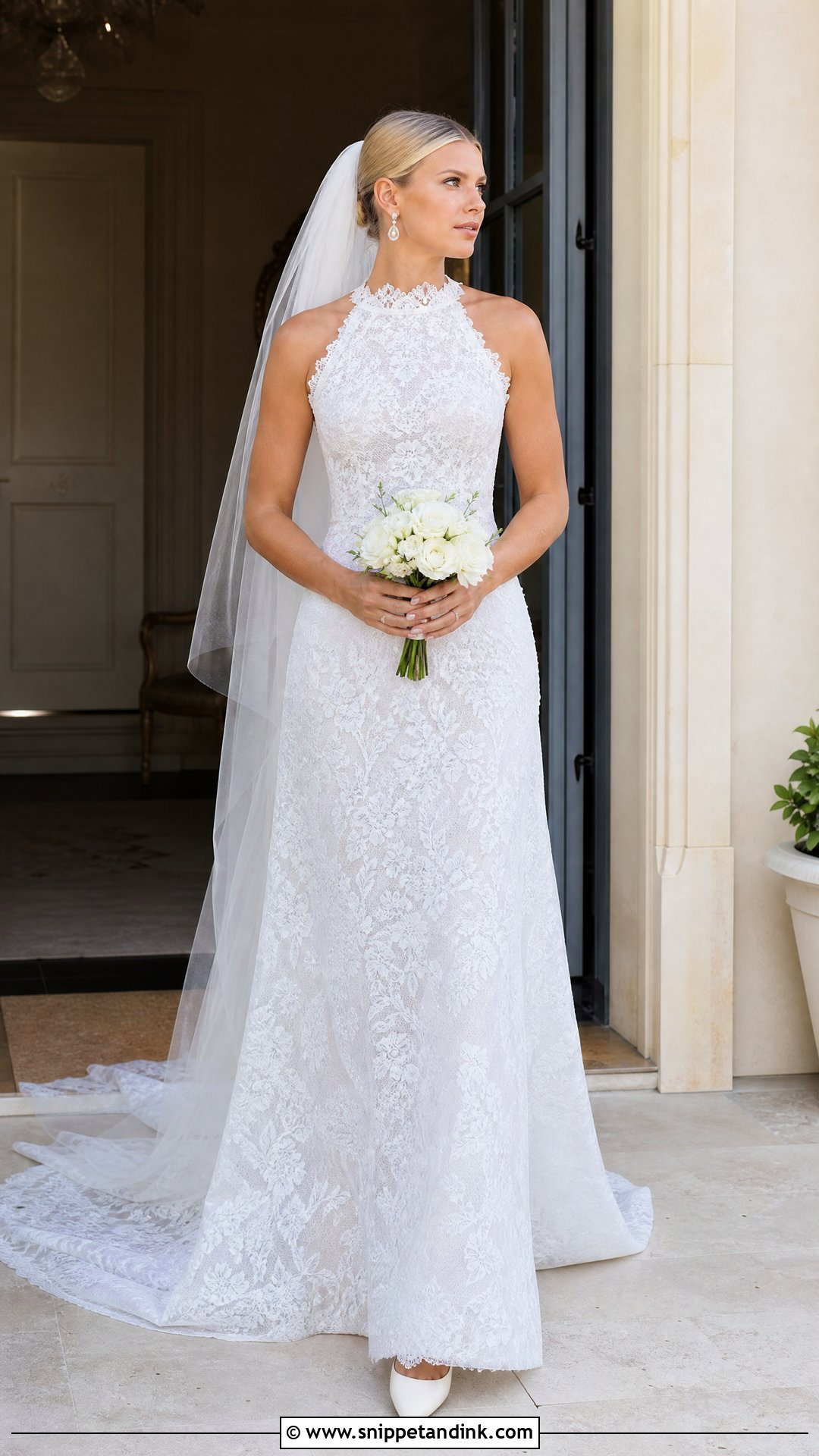 Sofia Richie A Line Lace Wedding Dress - Snippet and Ink - 25 Sofia Richie Wedding Dress Ideas