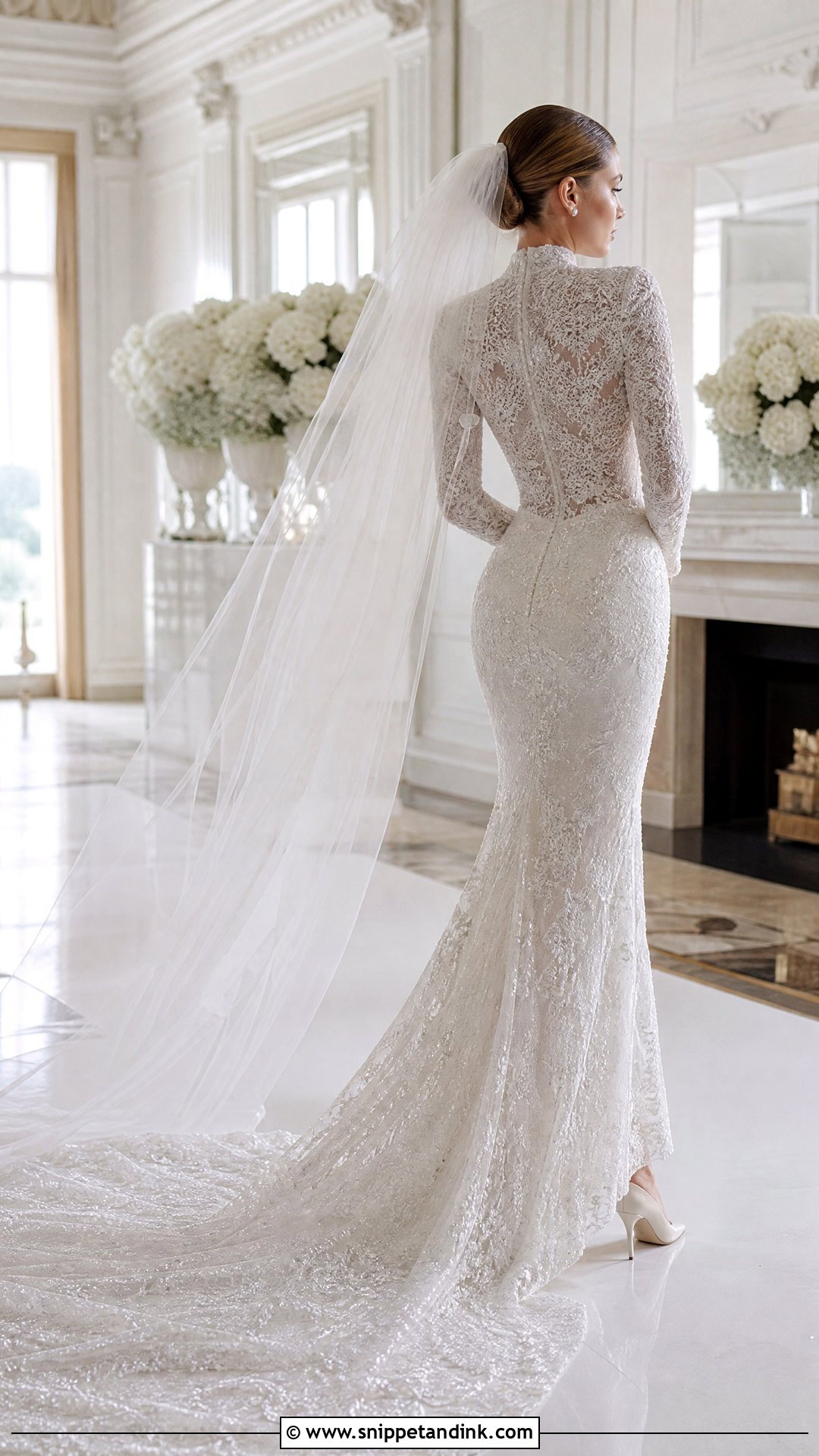 Sofia Richie Beaded Train Wedding Dress - Snippet and Ink - 25 Sofia Richie Wedding Dress Ideas