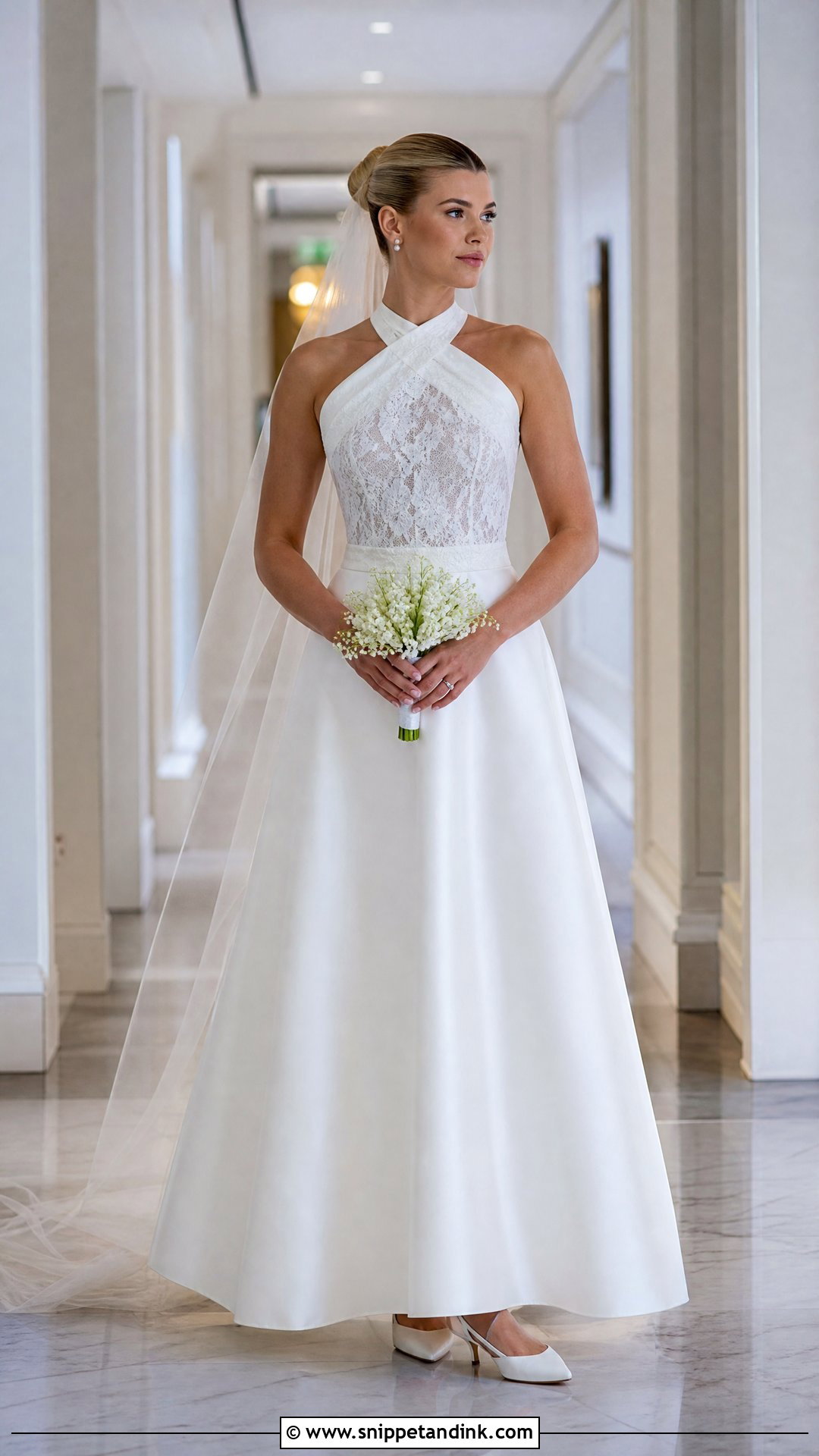 Sofia Richie Crisscross Neck Wedding Dress - Snippet and Ink - 25 Sofia Richie Wedding Dress Ideas