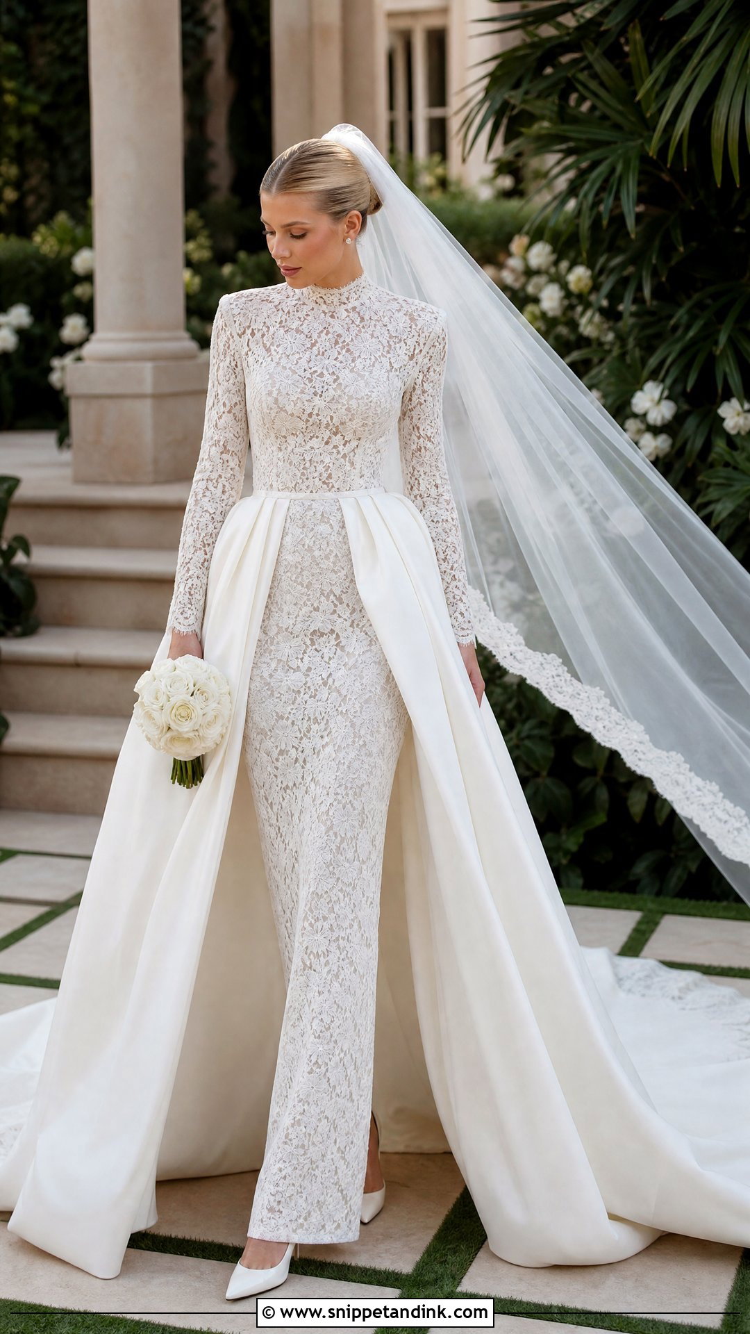 Sofia Richie Detachable Skirt Wedding Dress - Snippet and Ink - 20 Sophia Richie Wedding Dress Ideas