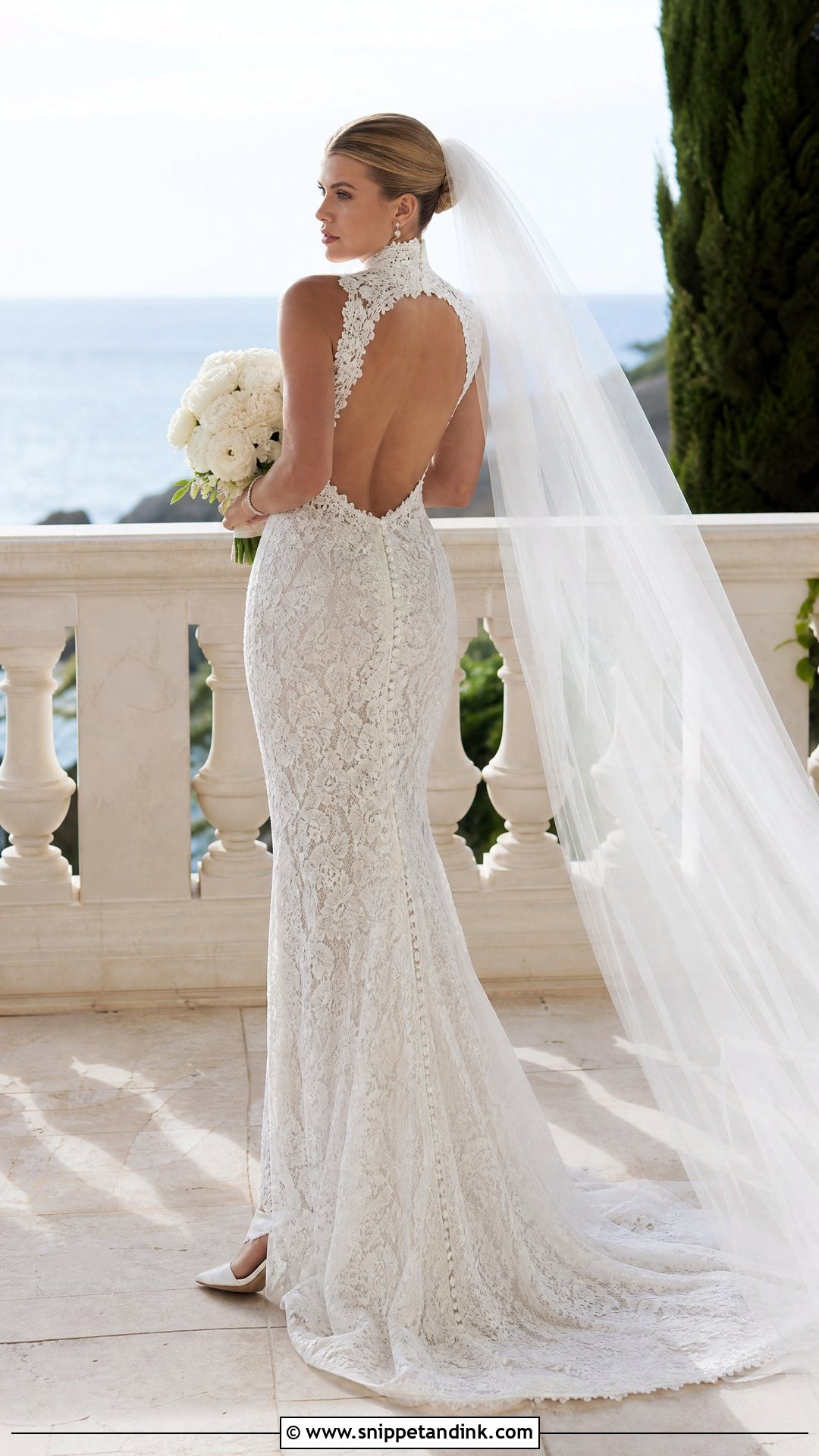Sofia Richie Open Back Lace Wedding Dress - Snippet and Ink - 20 Sophia Richie Wedding Dress Ideas