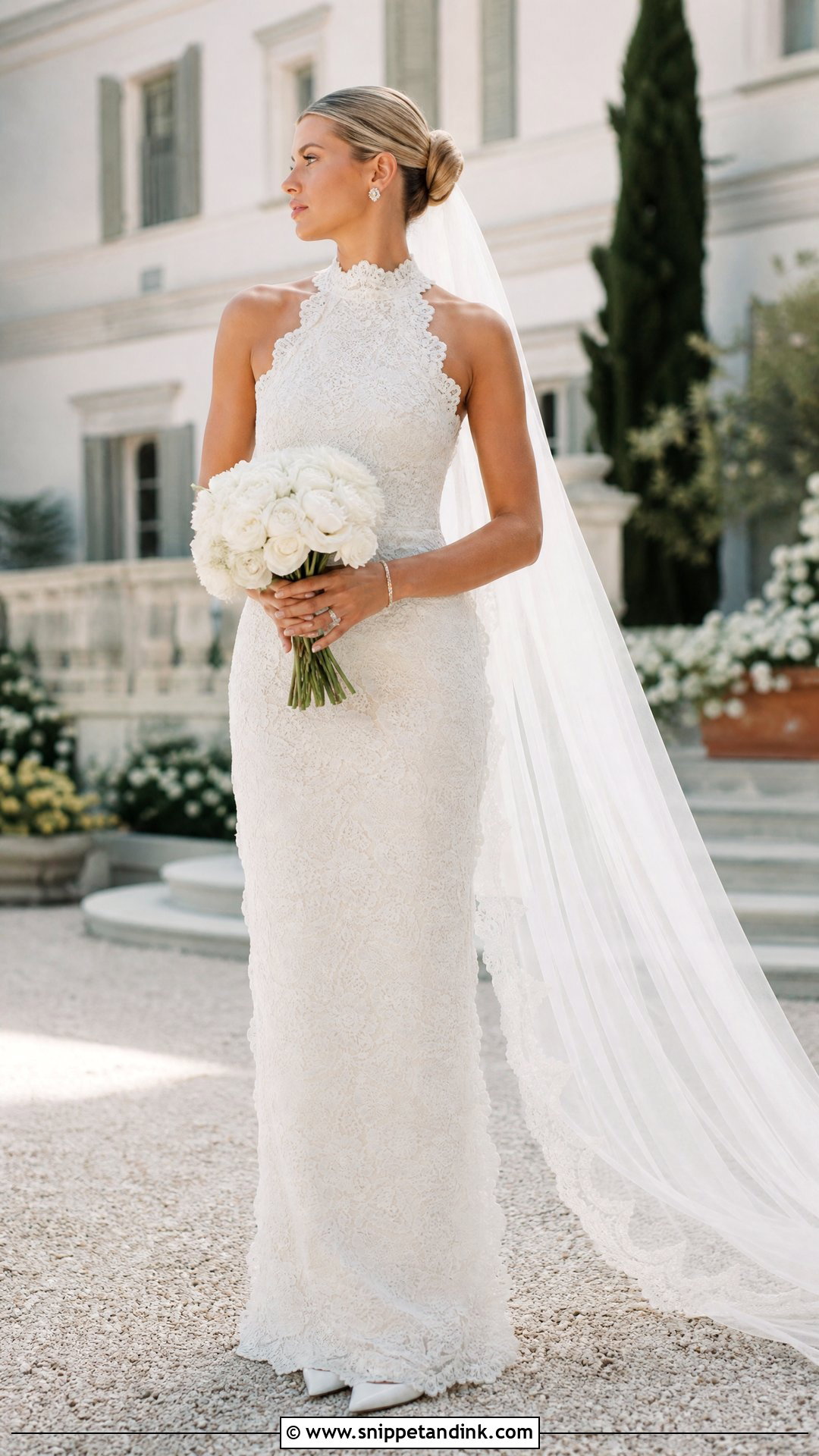Sofia Richie Scalloped Lace Wedding Dress - Snippet and Ink - 20 Sophia Richie Wedding Dress Ideas