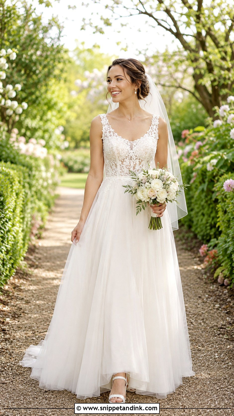 Soft A Line Wedding Dress - Snippet and Ink - 25 Soft Wedding Dress Ideas