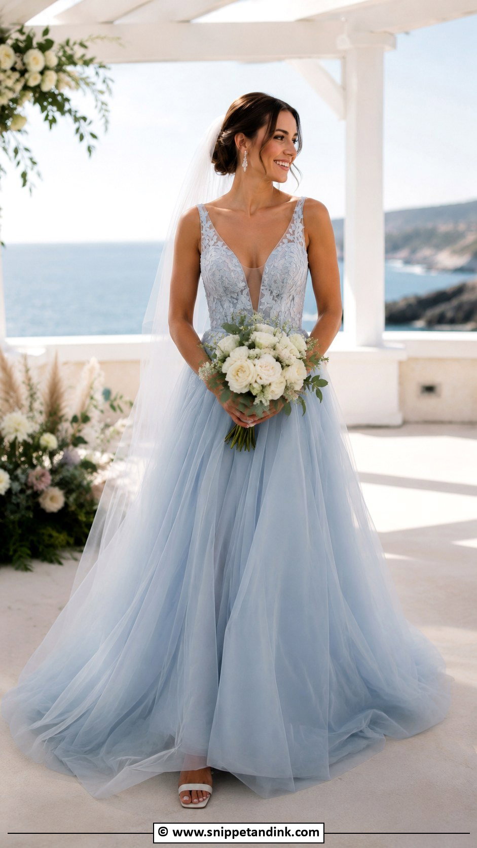 Soft Blue Wedding Dress - Snippet and Ink - 30 Ethereal Wedding Dress Romantic Ideas