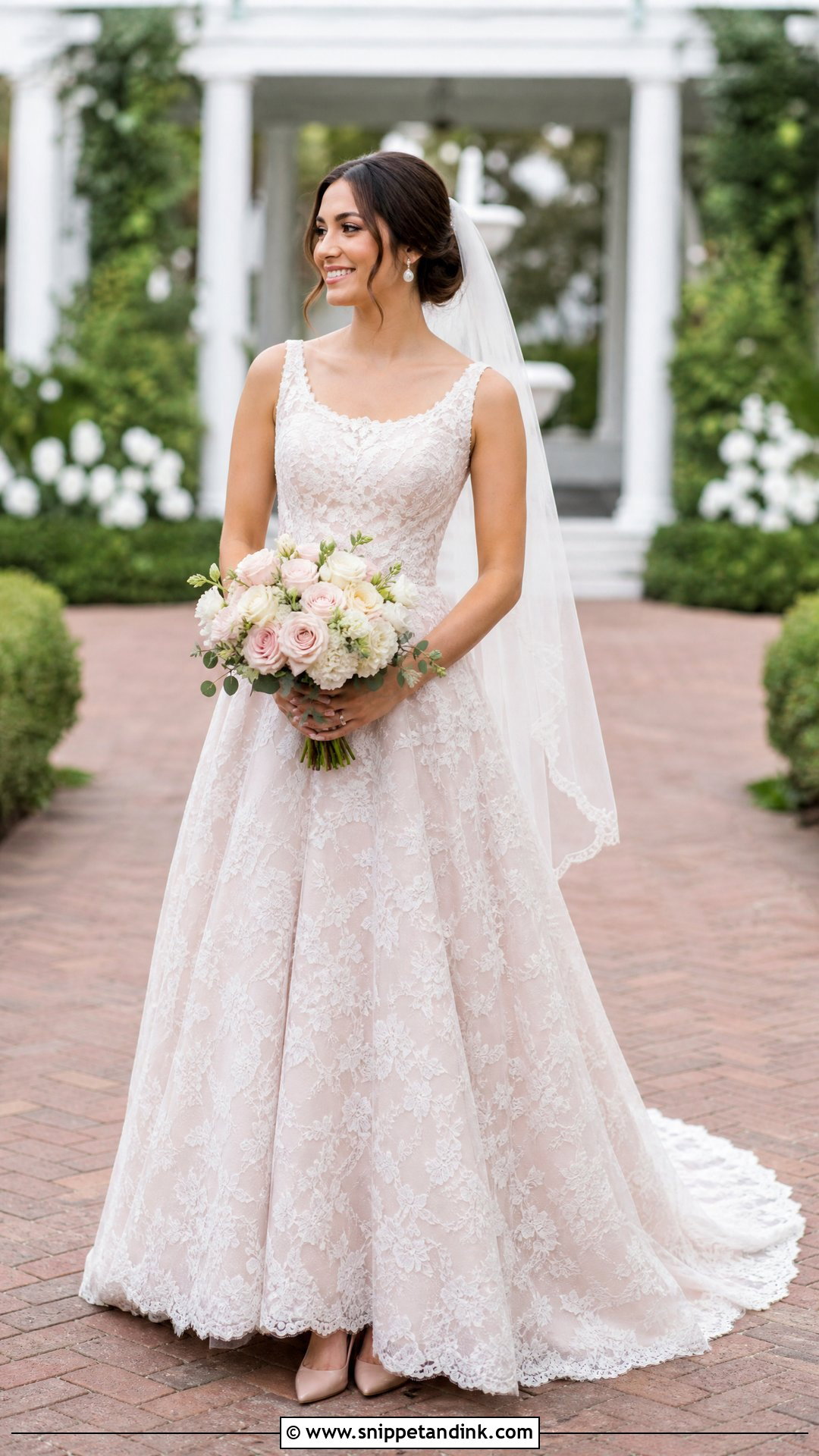 Soft Classic Blush Wedding Dress - Snippet and Ink - 20 Soft Classic Wedding Dress Ideas