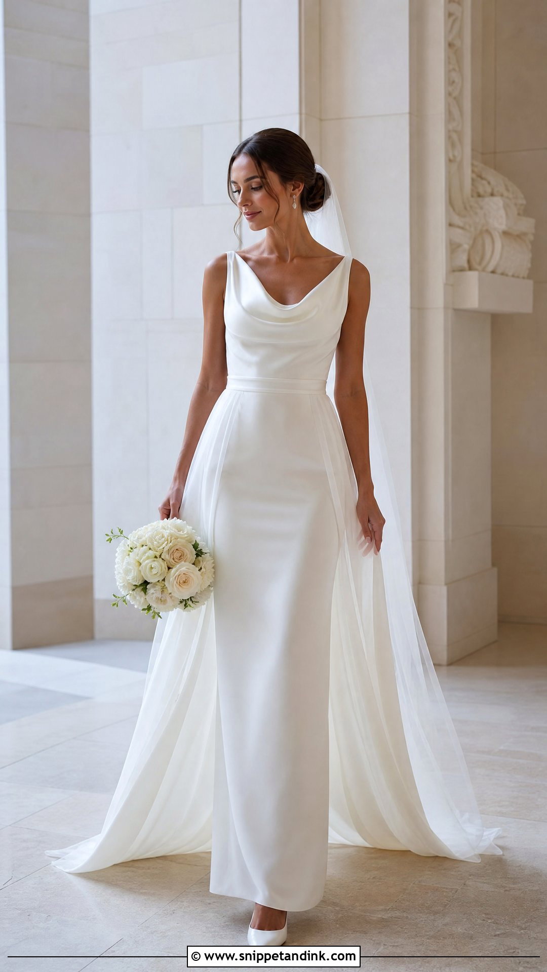 Soft Classic Column Wedding Dress - Snippet and Ink - 20 Soft Classic Wedding Dress Ideas
