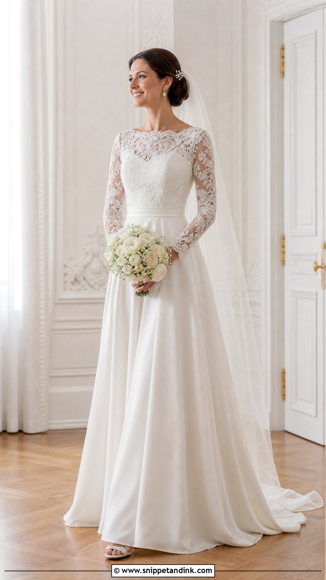 Soft Classic Long Sleeve Wedding Dress - Snippet and Ink - 20 Soft Classic Wedding Dress Ideas