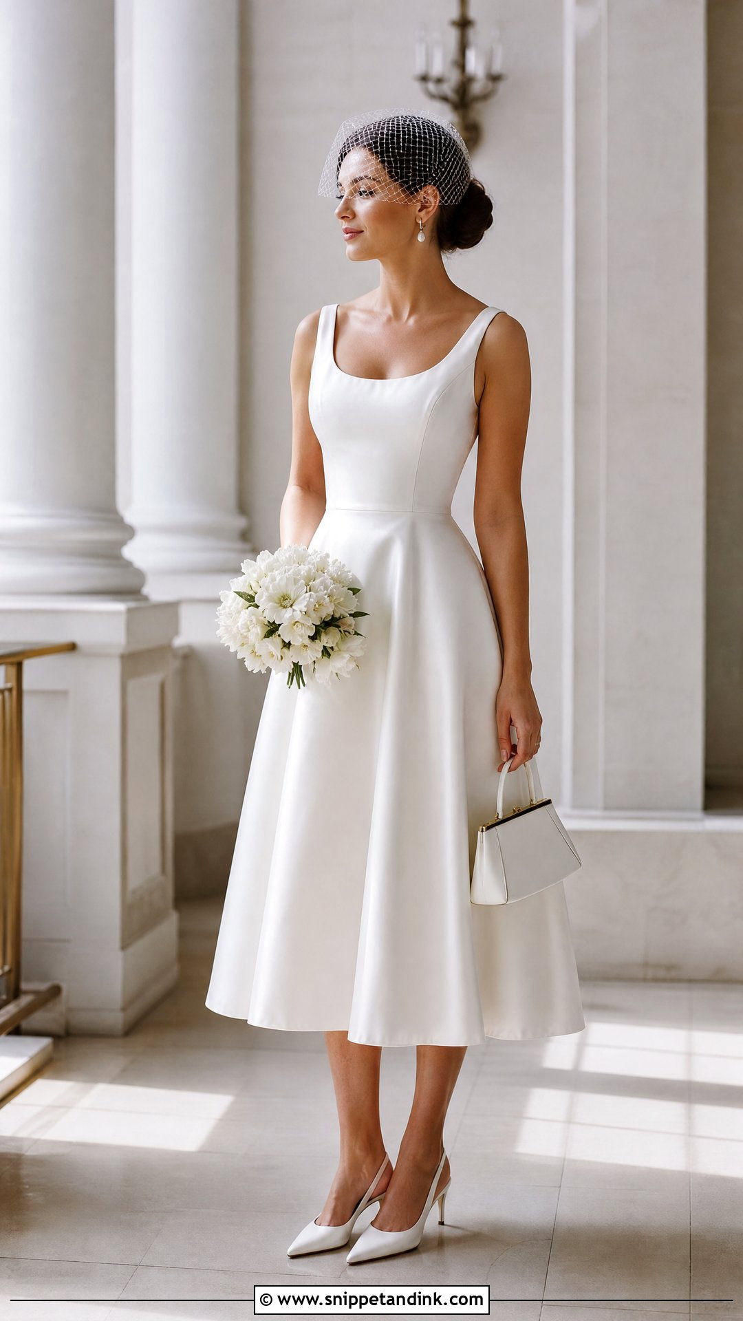 Soft Classic Tea Length Wedding Dress - Snippet and Ink - 20 Soft Classic Wedding Dress Ideas