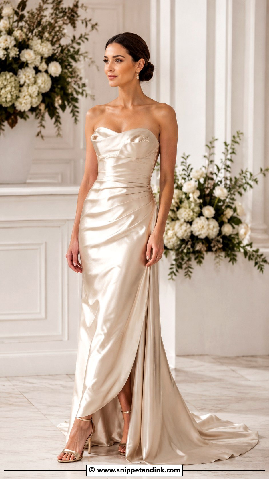 Soft Gold Wedding Dress - Snippet and Ink - 25 Non Traditional Wedding Dress Colors