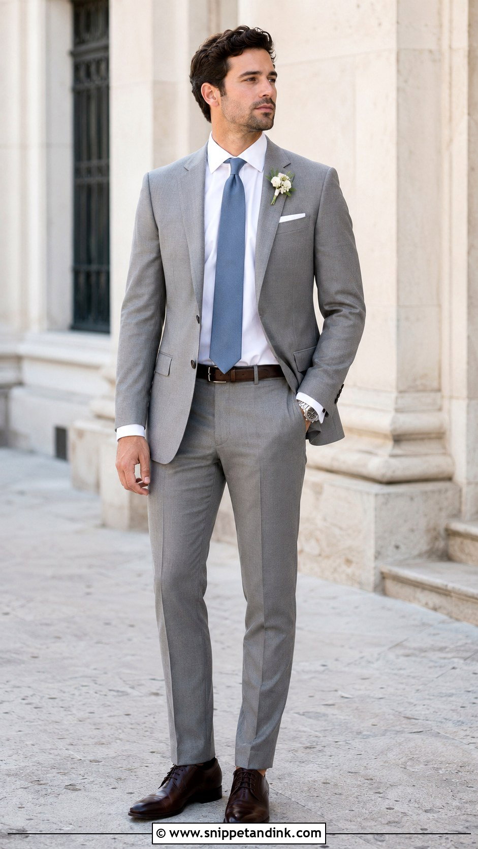Soft Gray Italian Wedding Suit - Snippet and Ink - 20 Italian Wedding Suit Ideas