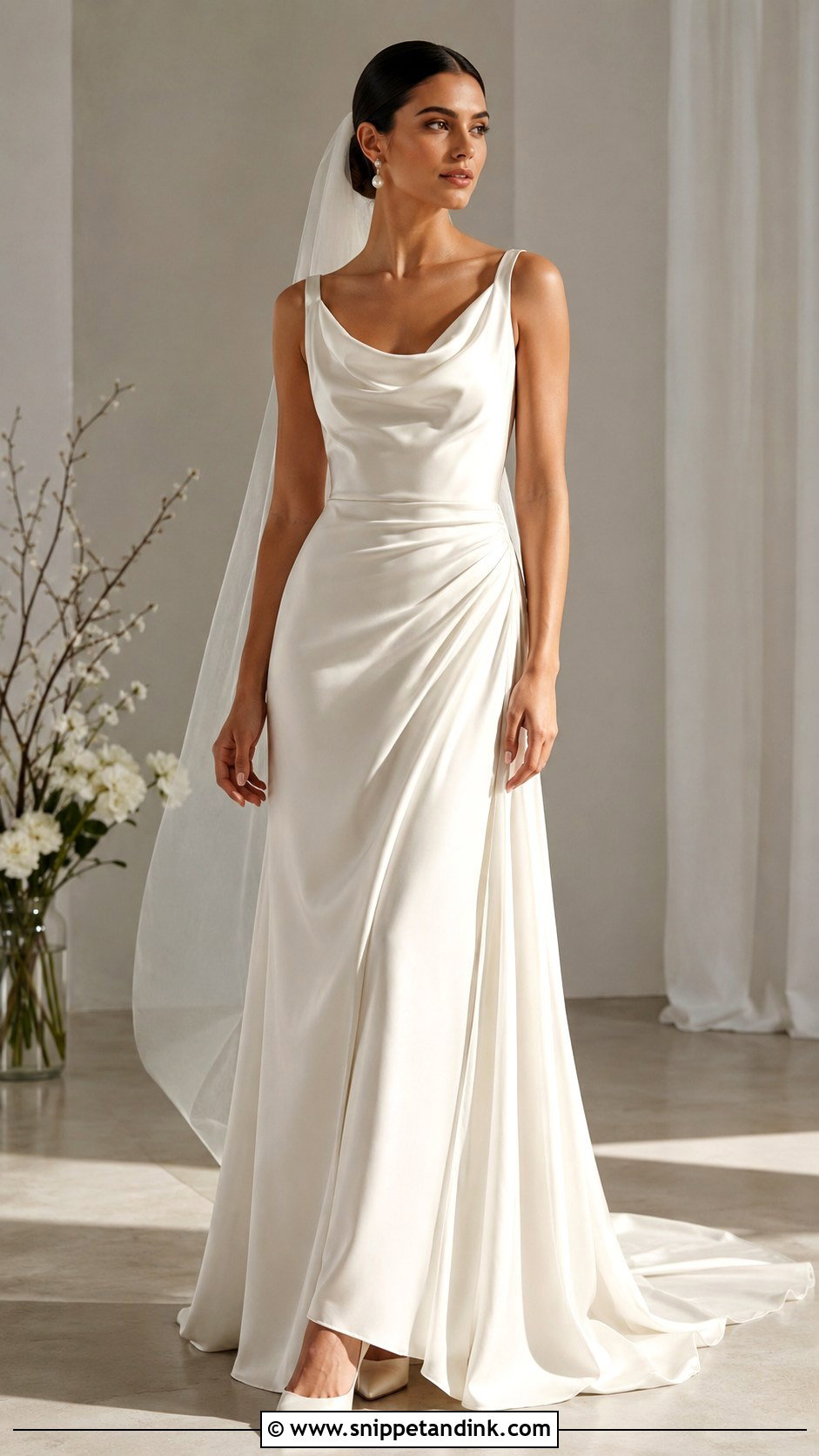 Soft Satin Wedding Dress - Snippet and Ink - 25 Soft Wedding Dress Ideas