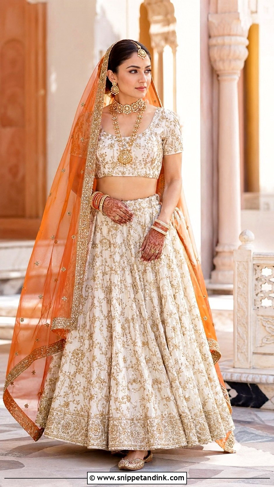 Soha Ali Khan Ivory Wedding Lehenga - Snippet and Ink - 20 Bollywood Celebrity Wedding Outfit Ideas