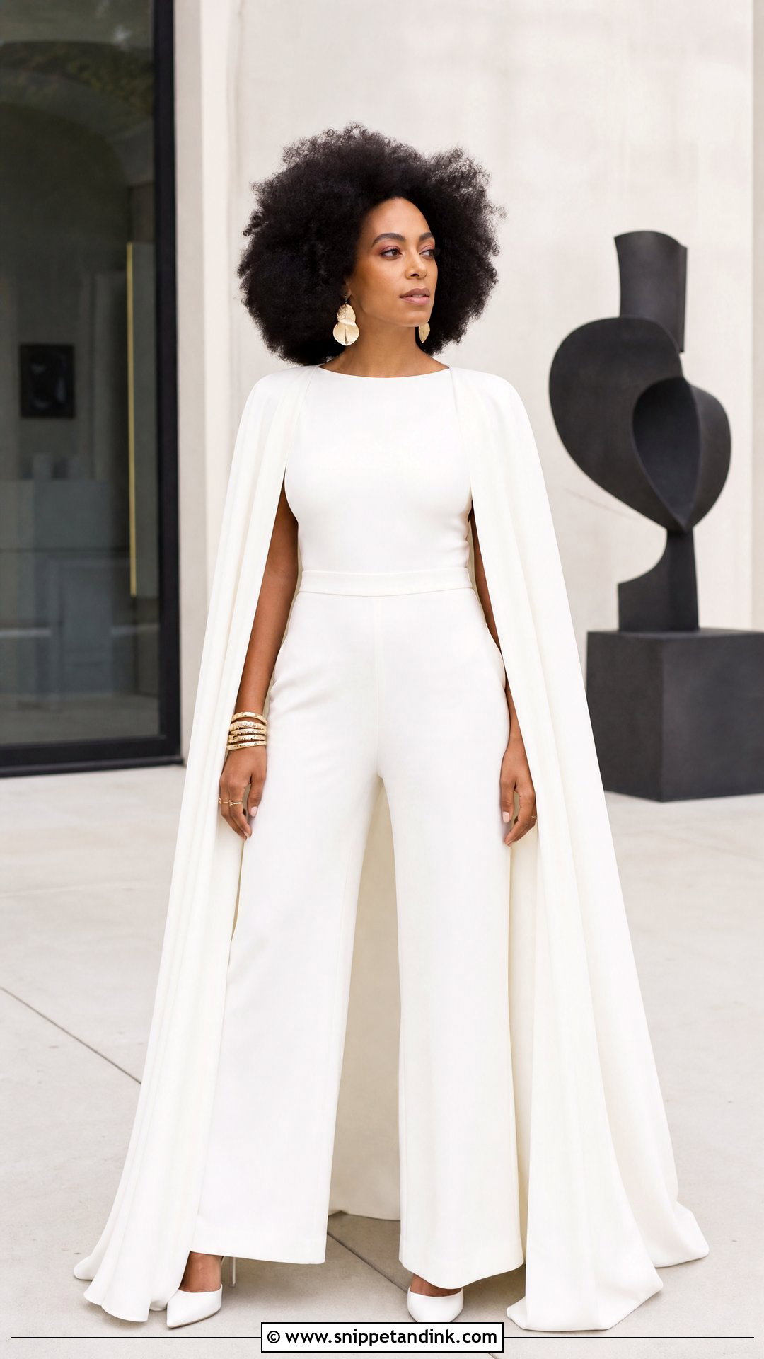 Solange Knowles Bridal Jumpsuit - Snippet and Ink - 20 Celebrity Brides Ideas