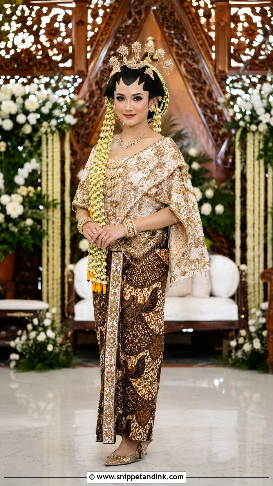 Solo Basahan Wedding Outfit - Snippet and Ink - 20 Javanese Wedding Outfit Ideas