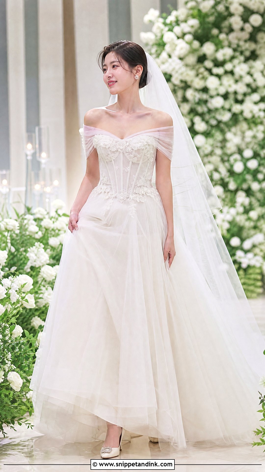 Son Ye Jin Corset Tulle Wedding Dress - Snippet and Ink - 20 Son Ye Jin Wedding Dress Ideas