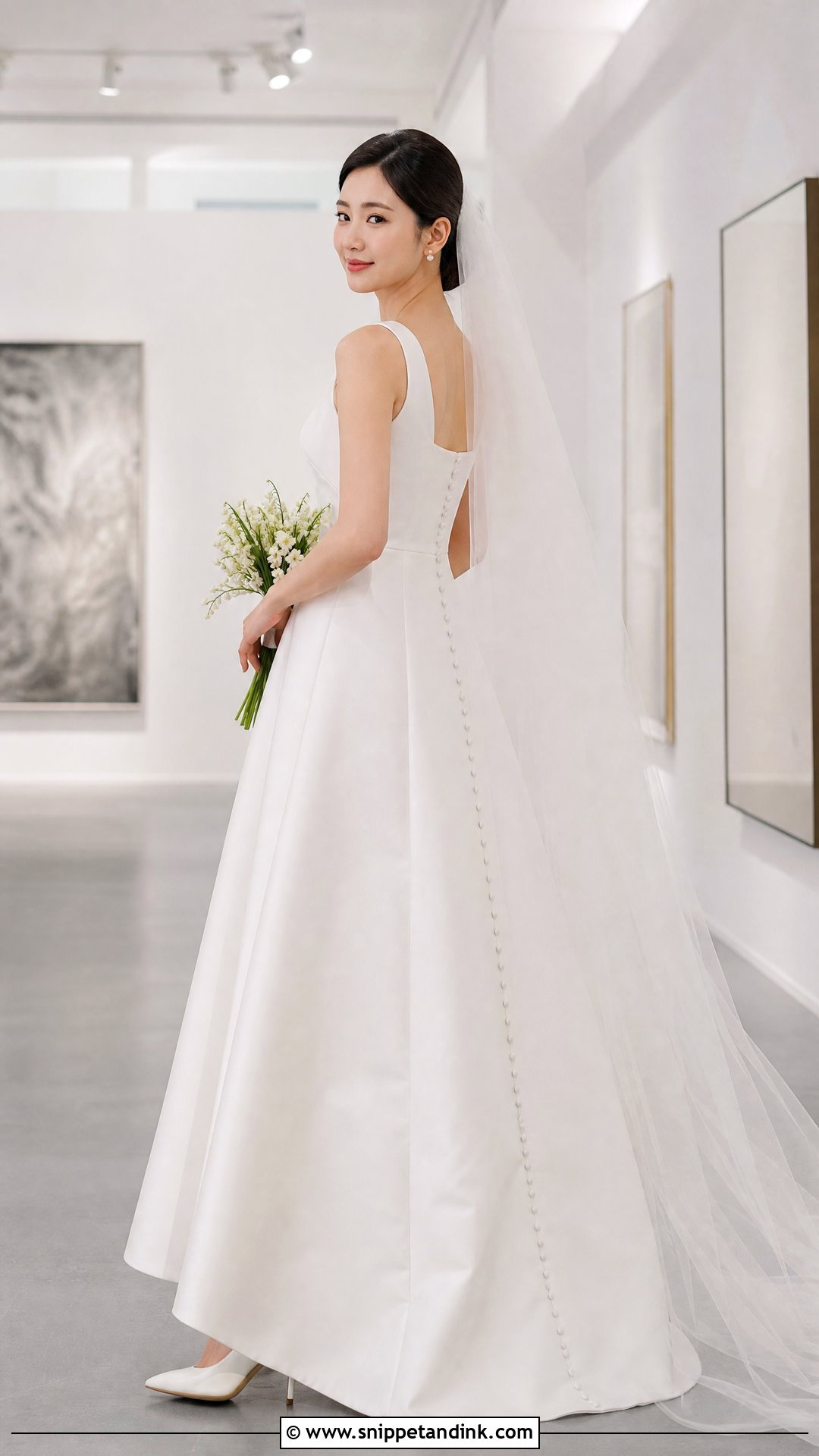 Son Ye Jin Satin A Line Wedding Dress - Snippet and Ink - 20 Son Ye Jin Wedding Dress Ideas